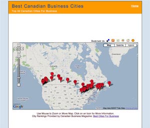 Map+canada+cities